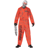 Orange D. Ranged State Prison Jumpsuit Unisex Adult Costume