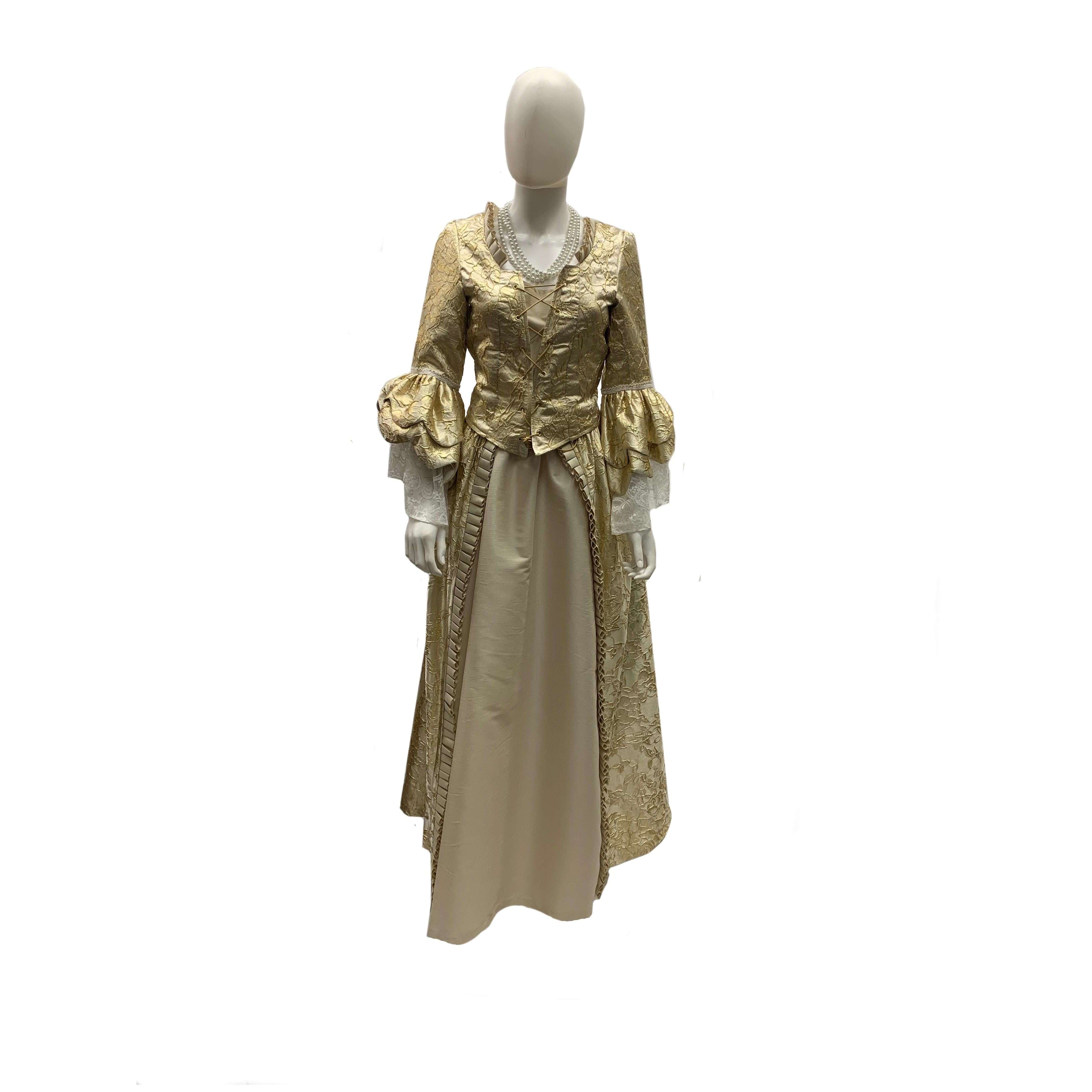 Regal Colonial Gold Dress Women's Adult Costume Rent Regal Colonial Gold Dress Women's Adult Costume Rent