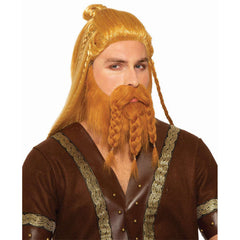 Deluxe Viking Wig & Beard Adult Costume Set