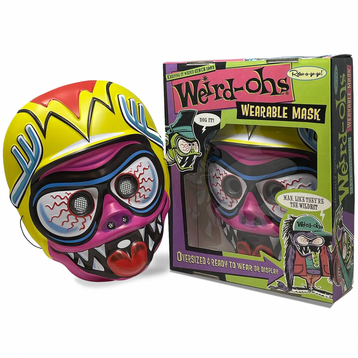 Weird-ohs Digger Wearable Mask - Pink Eye