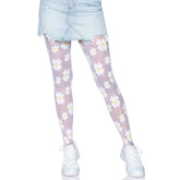 Cute Daisy Sheer Nylon Tights