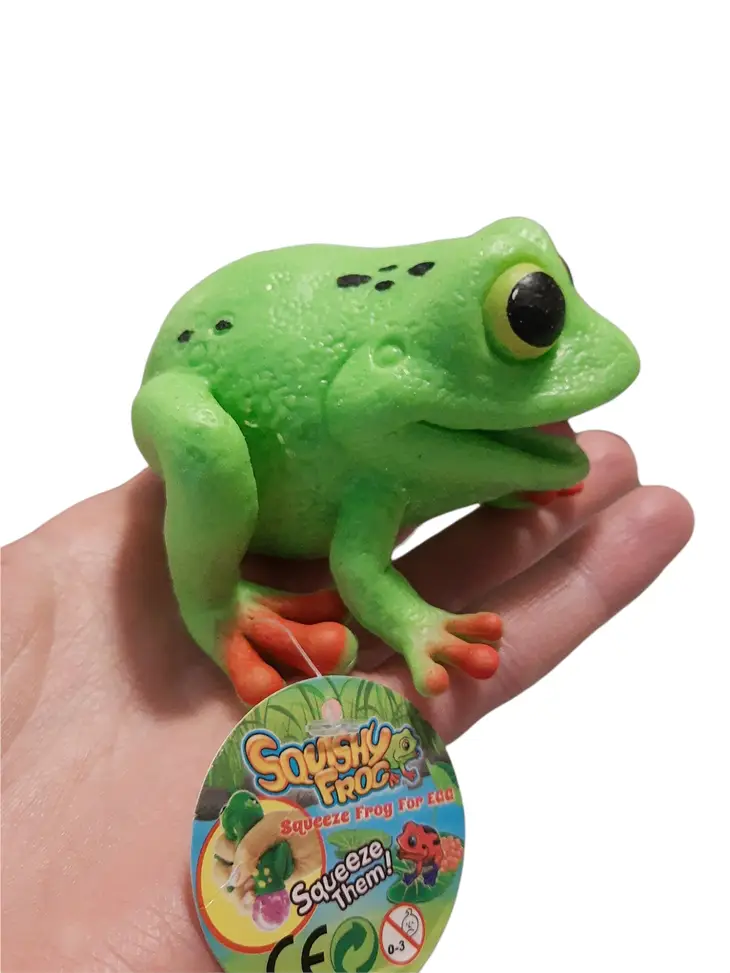 Handee Products Squishy Frog Stress Toy with Egg Sack