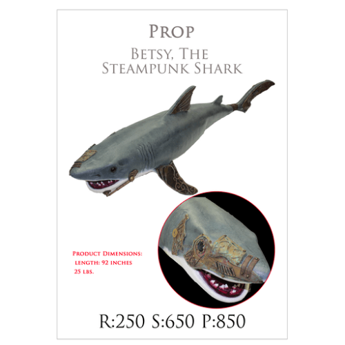 B, The Steampunk Shark – AbracadabraNYC