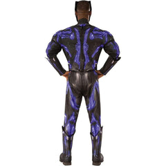 Deluxe Black Panther Muscle Padded Battle Suit Adult Costume