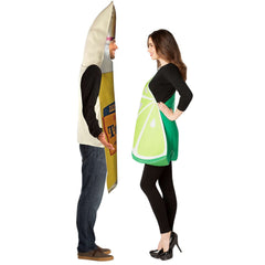 Tequila Bottle & Lime Slice Adult Couple Costume