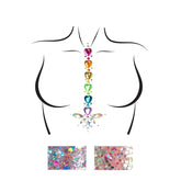 Adore Adhesive Multicolored Body Jewels