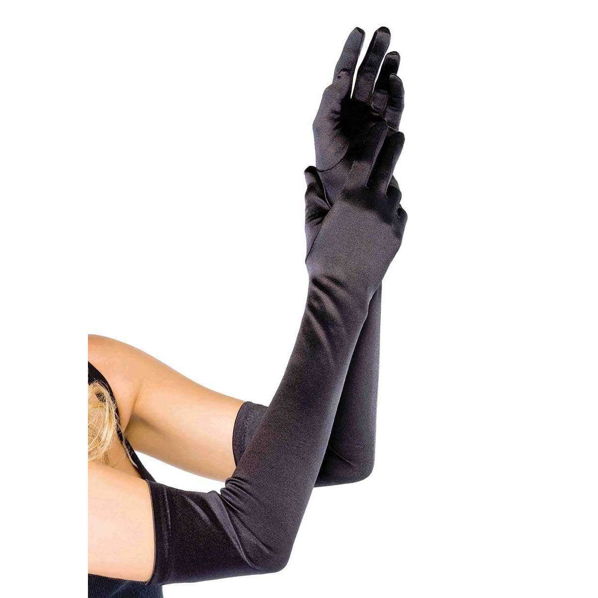 Elegant Extra Long Satin Gloves