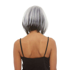 Silver and Black Lace Front Kiora Bob Wig