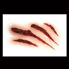 Tinsley Slashed Face Claw Marks FX Water Transfer Prosthetic