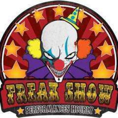 Evil Clown Freak Show Metal Sign