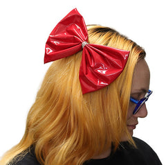 Leatherlike 80's Glam Bow Headband