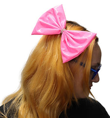 Leatherlike 80's Glam Bow Headband