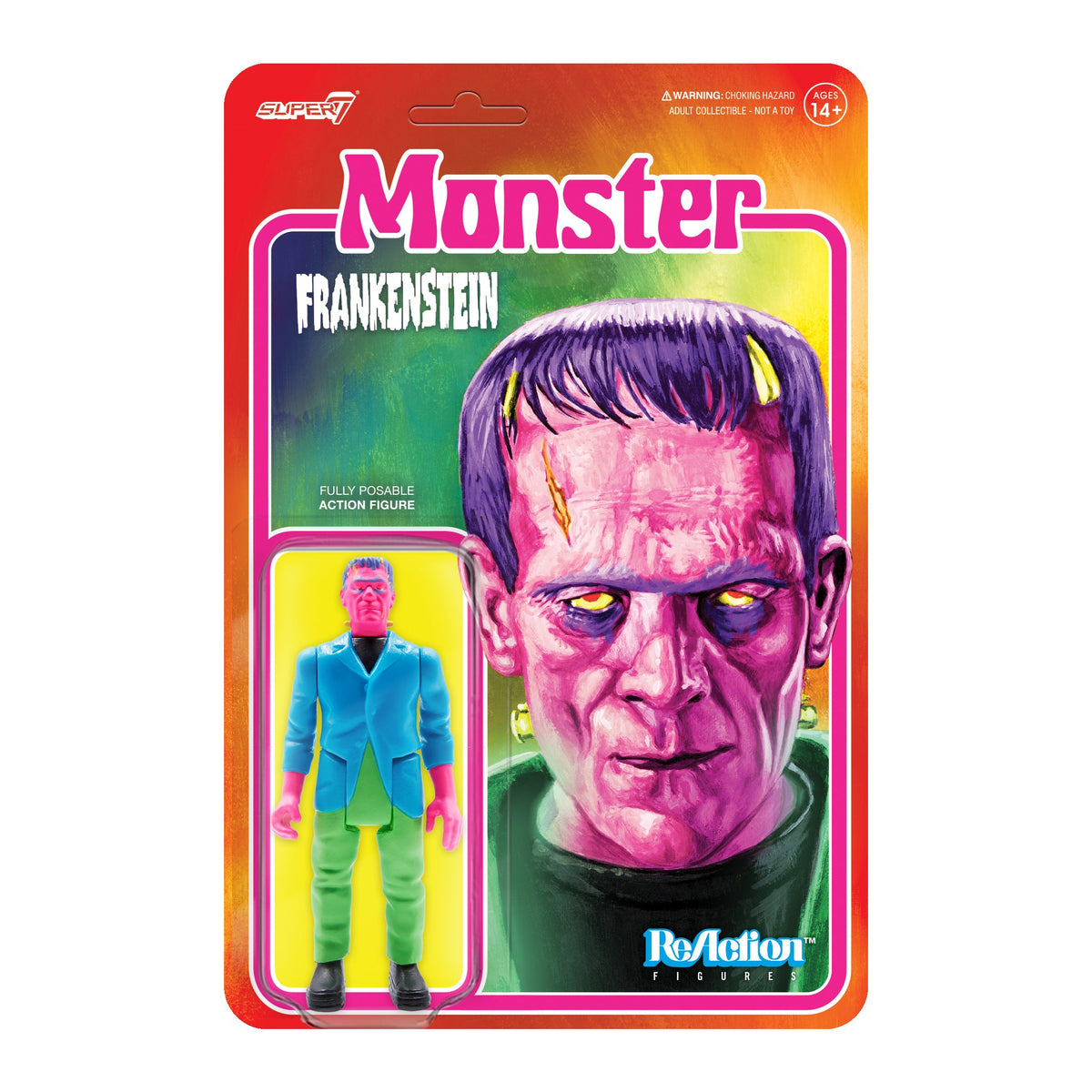 Frankenstein: Universal Monsters 3.75" Costume Colors Retro ReAction Collectible Action Figure