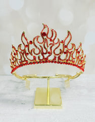 Men's Fleur De Lis Crown W/ Yellow Gemstones