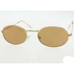 Oval Shaped Glasses W/ Dark Lens