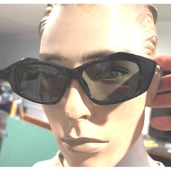 Funky Shaped Sunglasses w/ Glass Lens