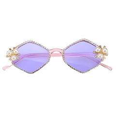 Perfectly Pearly Diamond Gem Sunglasses