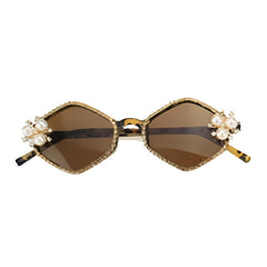 Perfectly Pearly Diamond Gem Sunglasses