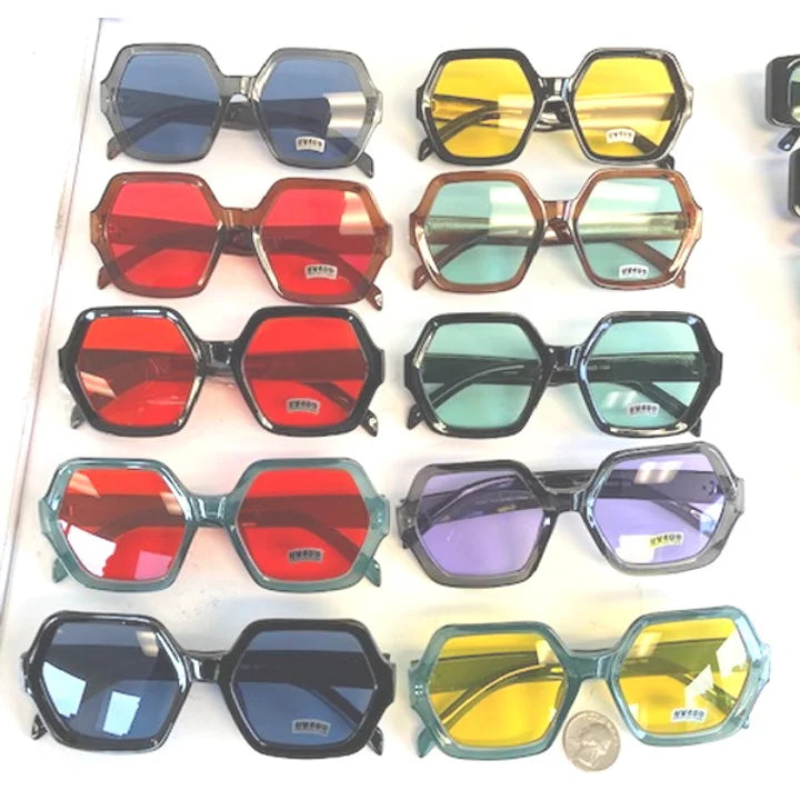 Cool 6 Side Shape Sunglasses