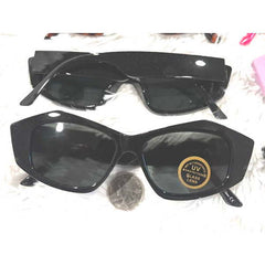 Funky Shaped Sunglasses w/ Glass Lens