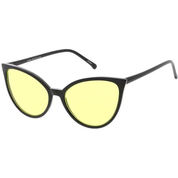 Cat Shape Color Lens Sunglasses