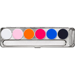 Kryolan 6 Color UV Neon Water Activated Palette
