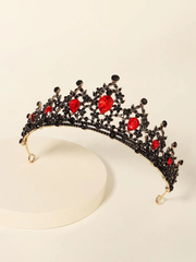 Deluxe Black and Red Tiara