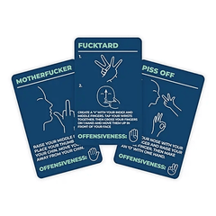 100 Ways How to Swear In Sign Language Card Pack