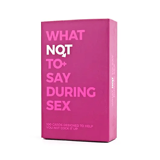 100 What Not To Say During Sex Cards