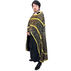 Religious Black and Gold Adult Cape