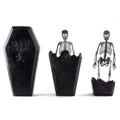 Melting Coffin Skeleton Candle
