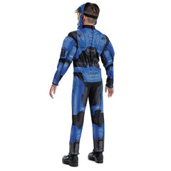 Halo Blue Spartan 2 Child Costume With Muscle Suit