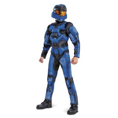 Halo Blue Spartan 2 Child Costume With Muscle Suit