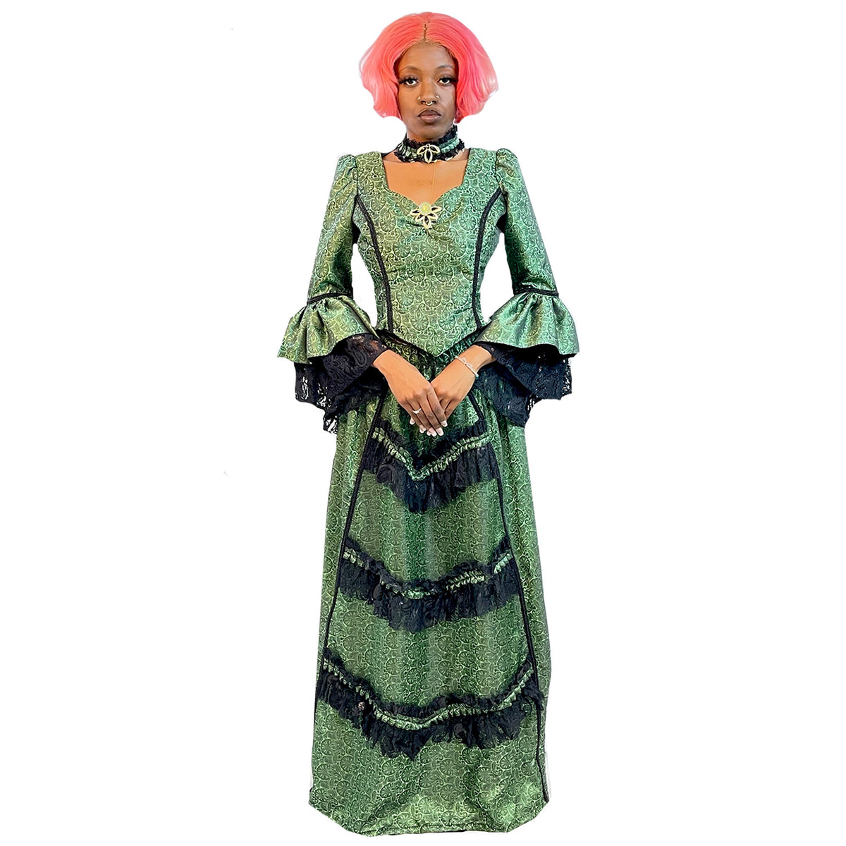 Exclusive Sage Green Colonial Queen Women's Adult Costume