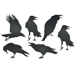 12" Crow Stickers