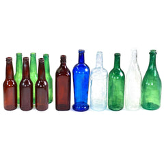 12 Piece Sample Pack of Breakaway Bottle Props - Size / Color Variety