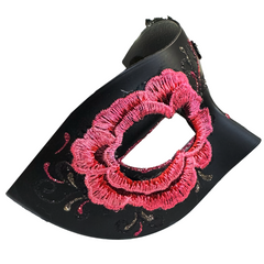 Los Muertos Embroidered Rose Cat Mask