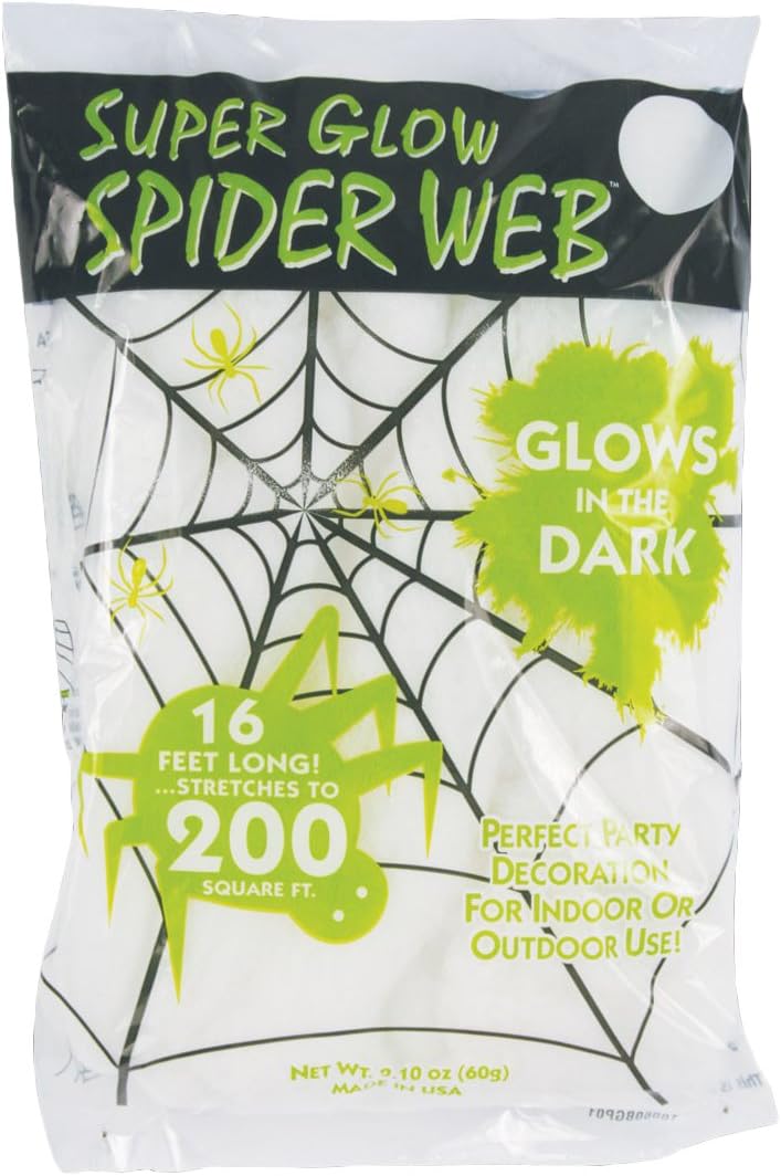 60 Gram Glow in the Dark Stretch Web