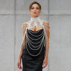 Cleopatra Faux Pearl Body Jewelry