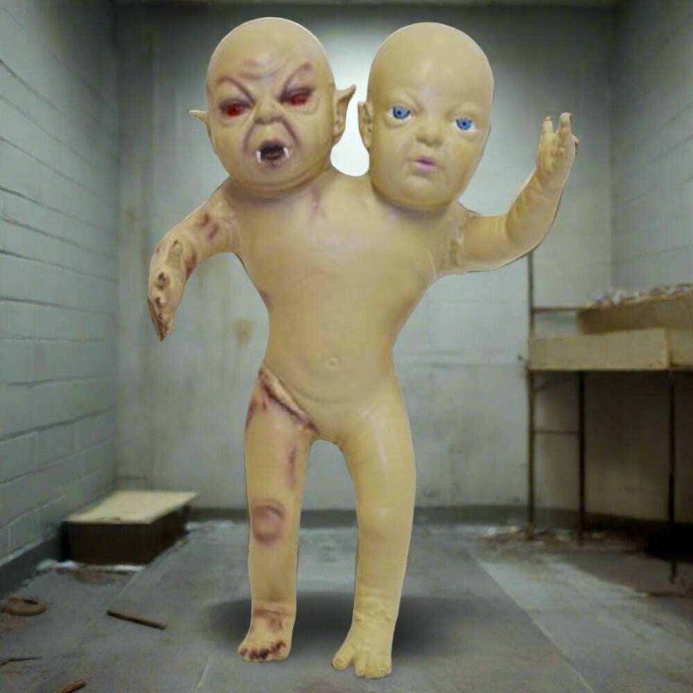 16" Foam Latex Double Headed Demon Baby