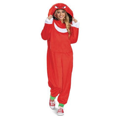 Sonic the Hedgehog Knuckles Adult Pajama Costume
