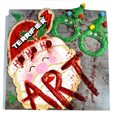 Handmade Spooky Art Frames