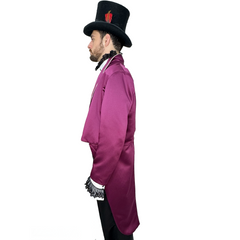 Luxurious Royal Purple Victorian Tailcoat Jacket w/ Vest