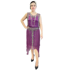 1920s chiffon dress Vintage Beaded & Rhinestone Dress, 38 bust, needs some restoration Step into the Jazz Age with this stunning 1920s Great Gatsby Dress A little bit of very