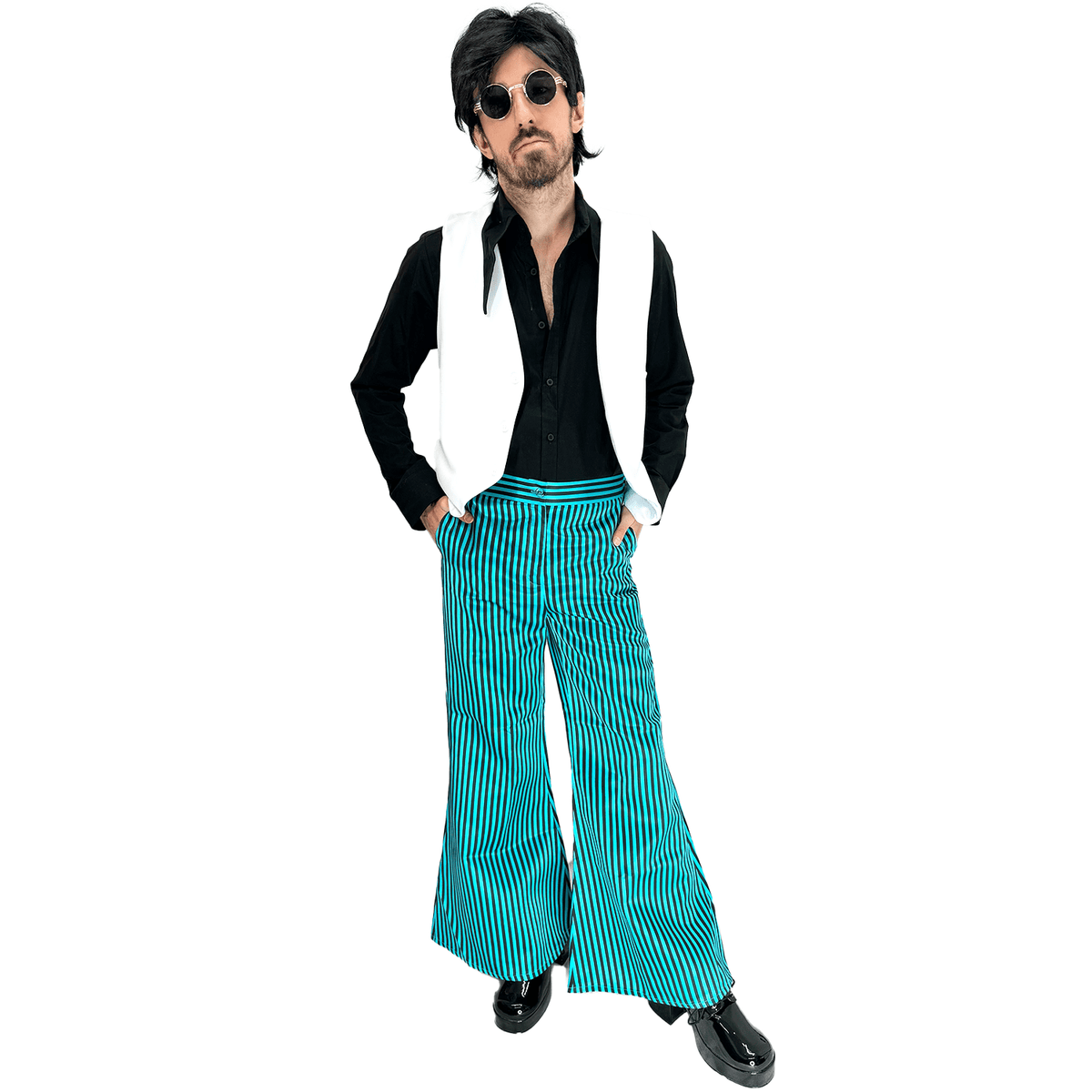 1970s Blue Disco Fantasy Men's Costume