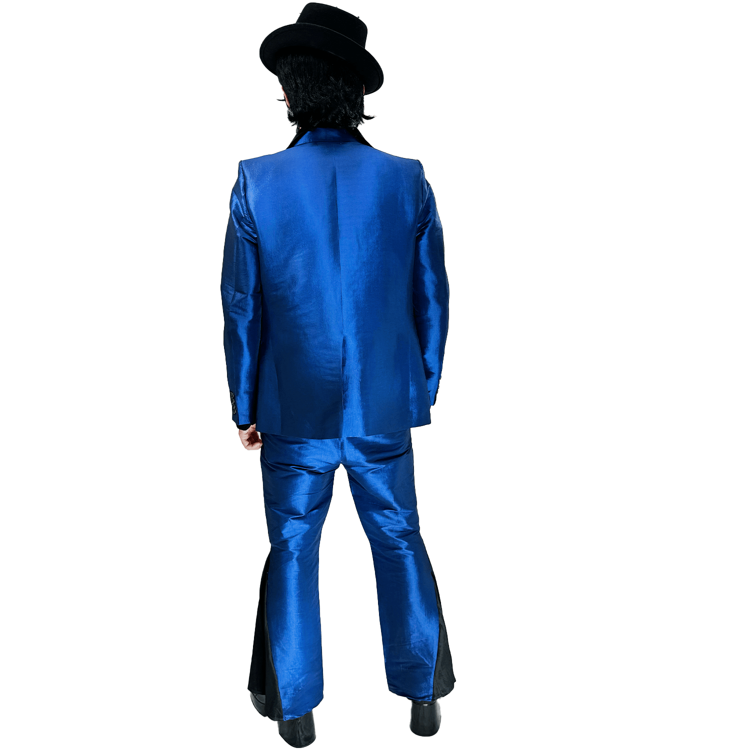 1970s Disco Fever Metallic Blue Men's Costume