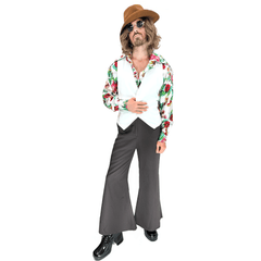 1970s Forest Floral Disco Party Adult Costume