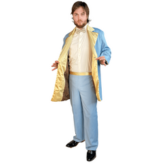 1970s Pimpin' Blue and Gold Suit Adult Costume