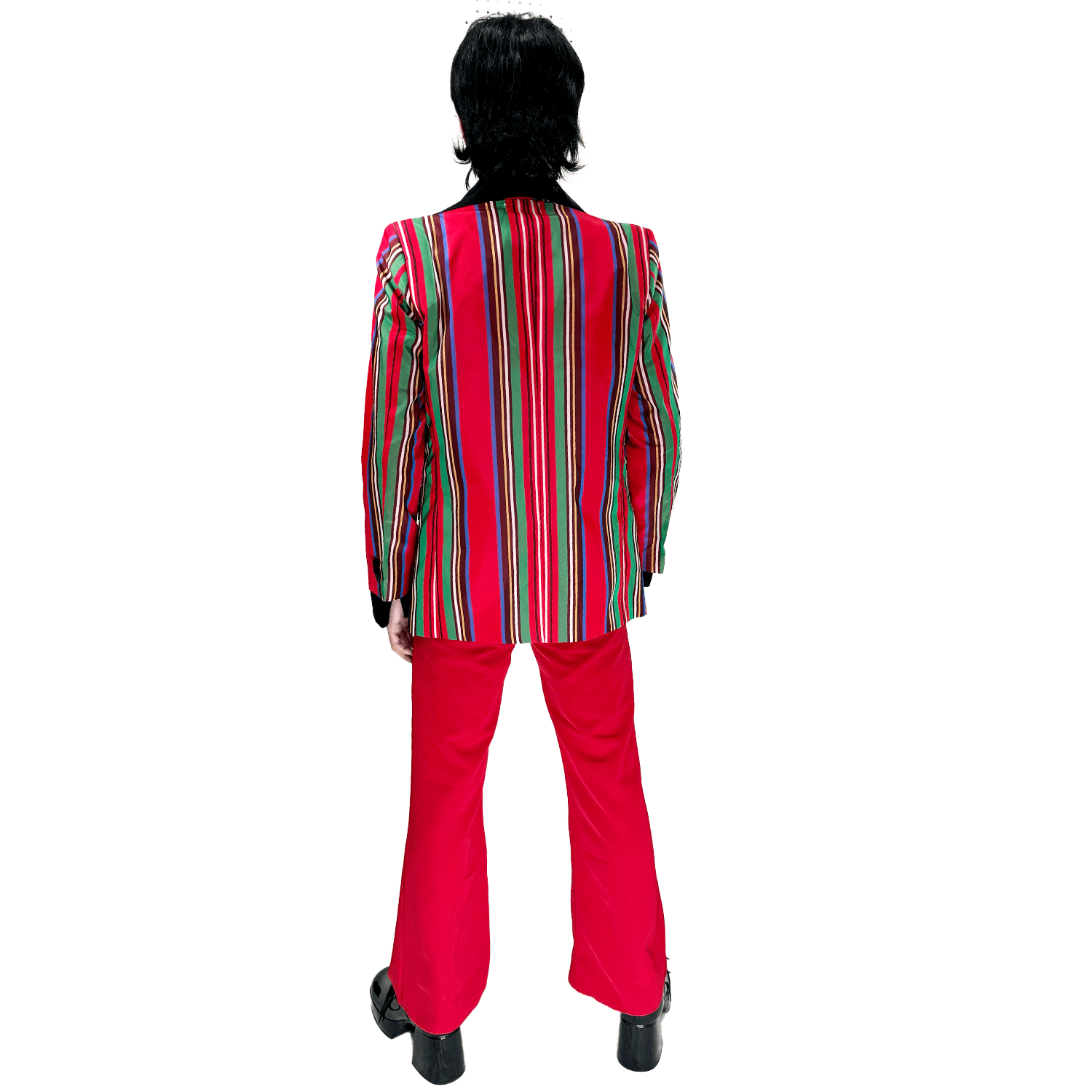 1970s Ultra Hip Multicolor Striped Men's Costume