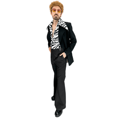 1970s Upscale Zebra Disco Party Men's Costume